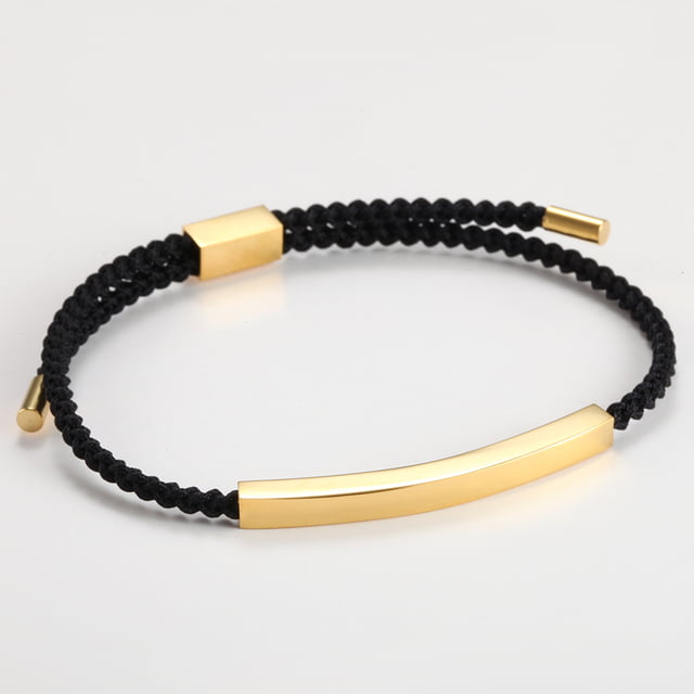 Bracelet En Corde Tress E Noir Les Accessoires Qui Vous Ressemblent