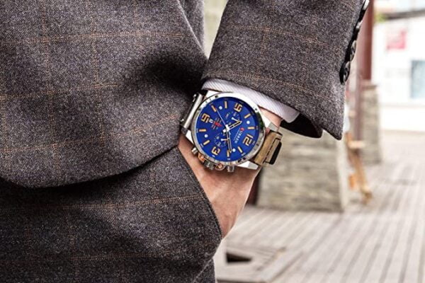 81z9qqSXPgL._AC_UX679_ Montre à quartz analogique pour homme