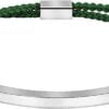 Bracelet tressé minimaliste Vert