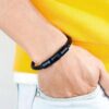 Bracelet tressé de luxe pour hommes