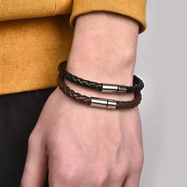 Bracelets-en-cuir-tress-classique-Bracelets-marron-simples-pour-femmes-et-hommes-bijoux-de-nouvel-an.jpg_Q90.jpg_ (4) Bracelets en cuir tressé classique noir