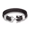 Bracelet ancre Neptune Marron / Gris