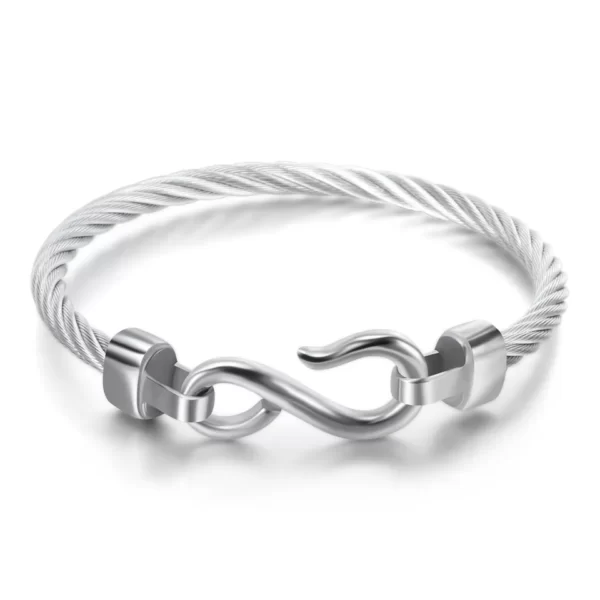HTB10QmhafvsK1Rjy0Fiq6zwtXXaf.jpg_960x960 Bracelet avec crochet en titane et acier gris