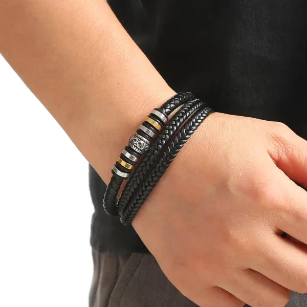 Hd090fdb942b24c98bb9755636e327b5co.jpg_960x960 Bracelet en cuir multicouche Style Vintage en acier inoxydable