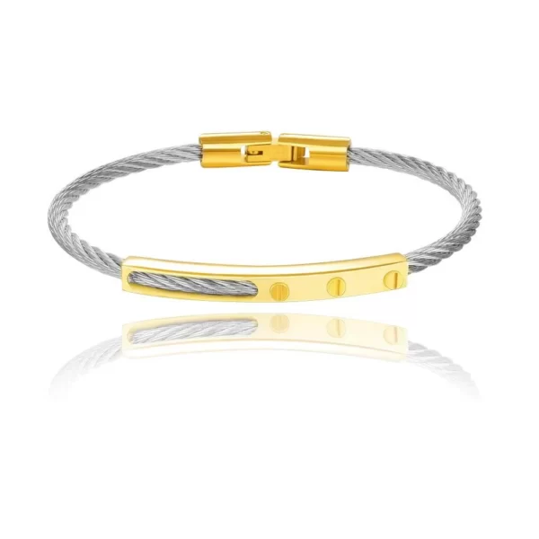 fbc94517-3cbc-4b05-ab08-5967cca7193d.jpg Bracelet câble en Acier Inoxydable Gris