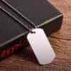 Collier et Pendentif Plaque en Argent
