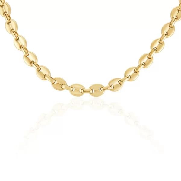 FICHJW0003-master Collier Maille Acier Doré Cadia