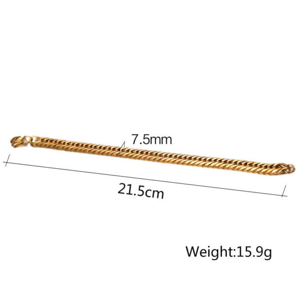 braccDDD Bracelet à mailles cubaines V8