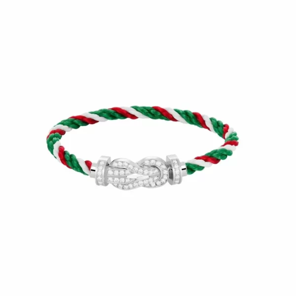 0B0103-6B1047 Bracelet Chance Infinie Irlande Gris Diamants