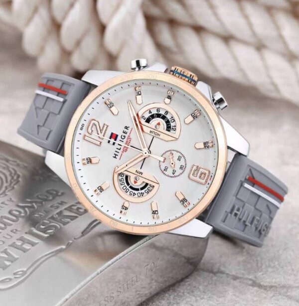 fjjjjdllrldkk Montre Tommy Pour Homme White/Gris