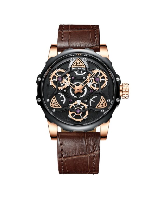 jfjfjdklgkgjgklfjkklfjkfgj Montre Mini Focus MF0249G en cuir Marron