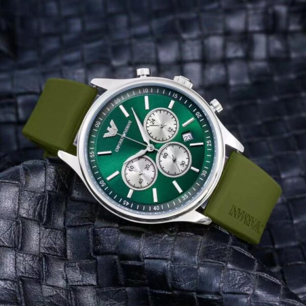 khfjdjdgjsgdjhhghg Montre chronographe en acier inoxydable w6 Nb8 Verte