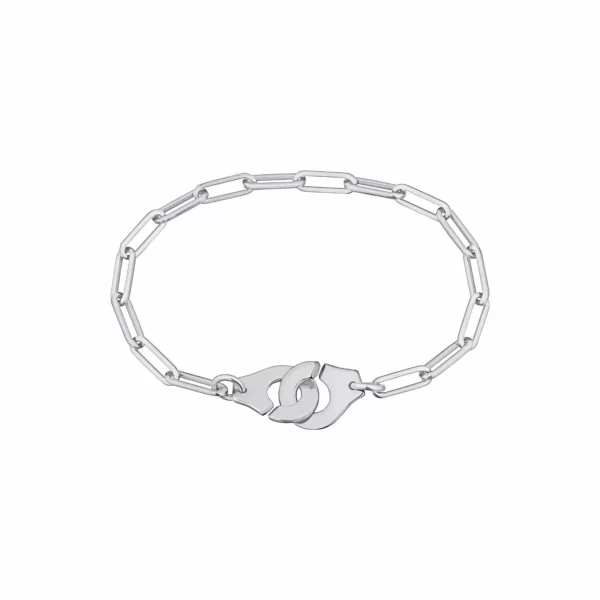 Bracelet Menottes Van en or blanc