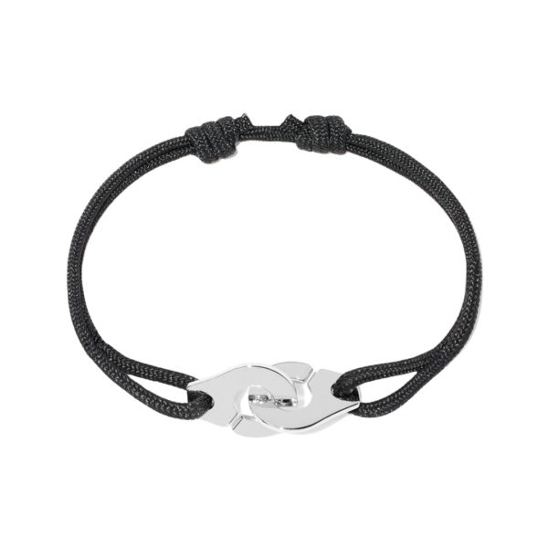 Bracelet cordon break black gris V12